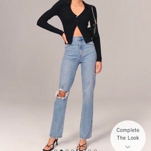 Abercrombie & Fitch 90’s Ultra High Rise Straight Jean